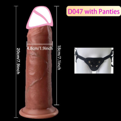 7/8inch Realistic Sliding Dildo Skin Venis G spot Orgasm Masturbators Soft Penis Big Dick Suction Cup Anal Sex Toys For Women
