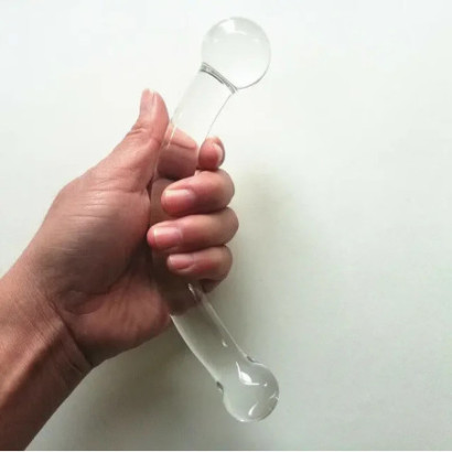 Pure Stainless Steel Handheld Full Body Massager Wand G point Stimulate Massage Clitoris Labia  Anal Plug Butt Beads Sex Toys