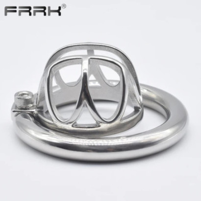 Frrk Sissy Cbt Chastity Cage For Male Stainless Steel Cock Penis Rings Small Bondage Sex Toys Big Opening In Front Adult Games -