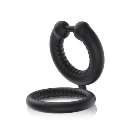 Liquid Silicone Dual Cock Ring Ultra Soft Stretchy Penis Ring for Last Longer Harder Stronger Cockring Sex Toys for Men Couples